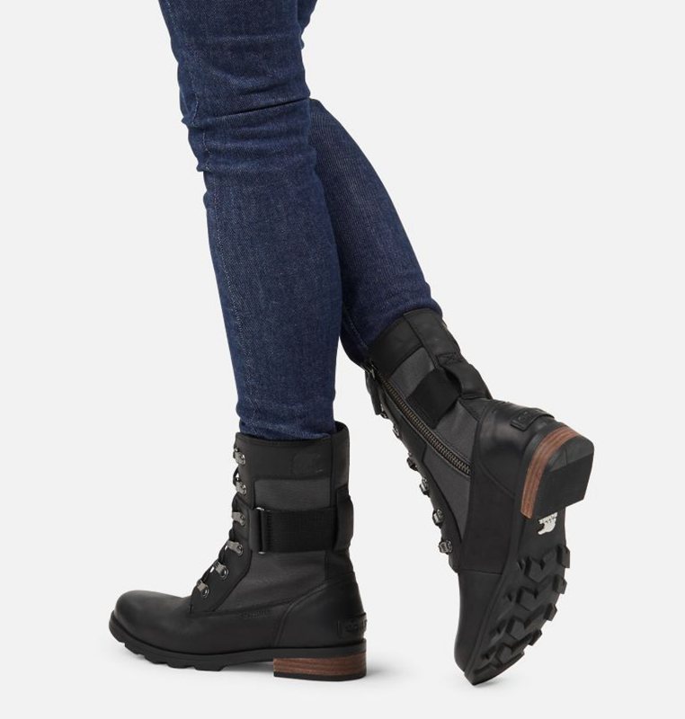 Sorel Dam Gummistövlar Svarta - Emelie™ Conquest Låga - PRA-917468